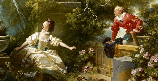 Jean-Honoré Fragonard: Találka c. festményének részlete