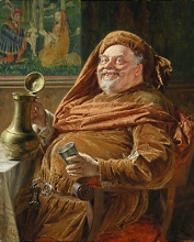 Falstaff - Eduard Theodor Ritter von Grützner (1846 – 1925) festménye